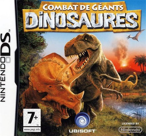 Combat of Giants Dinosaurs box art for Nintendo DS