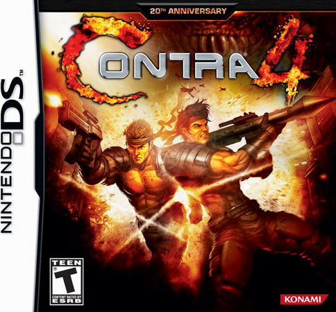 Contra 4 box art for Nintendo DS