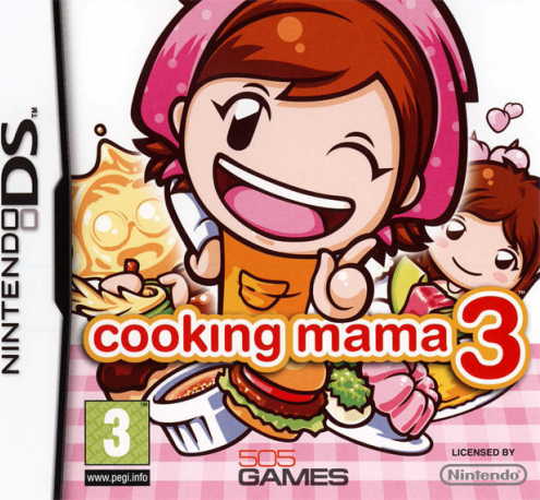 Cooking Mama 3 box art for Nintendo DS