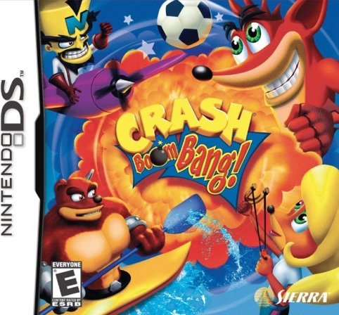 Crash Boom Bang box art for Nintendo DS