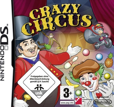 Crazy Circus box art for Nintendo DS