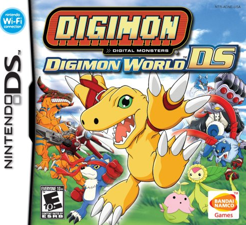 Digimon World DS box art for Nintendo DS