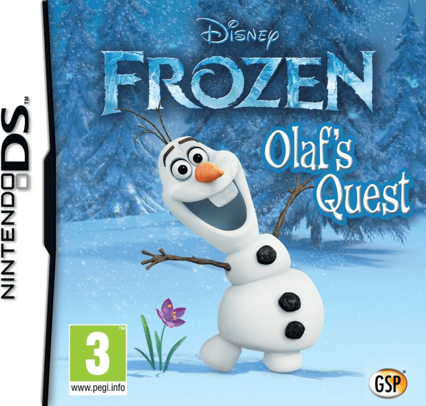Frozen Olaf's Quest box art for Nintendo DS