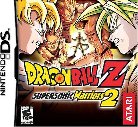 Dragon Ball Z Supersonic Warriors 2 box art for Nintendo DS
