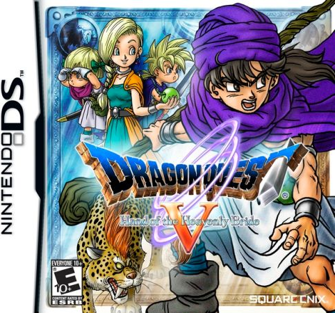 Dragon Quest V Hand of the Heavenly Bride box art for Nintendo DS
