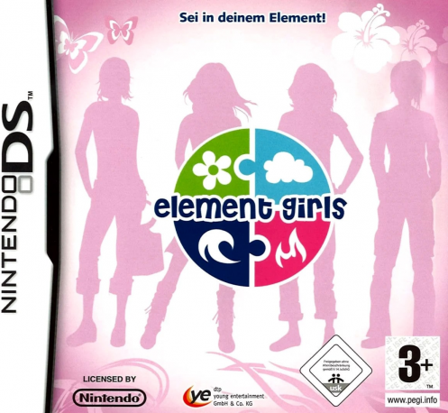 Element Girls box art for Nintendo DS
