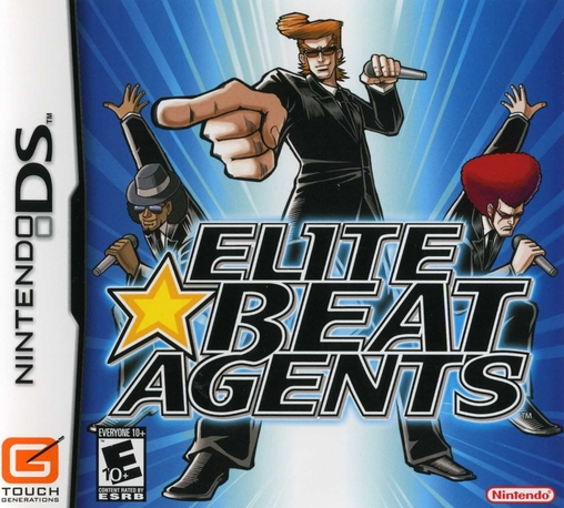 Elite Beat Agents box art for Nintendo DS