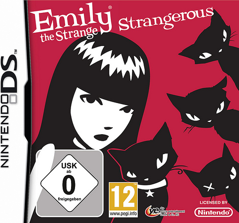 Emily the Strange: Strangerous box art for Nintendo DS