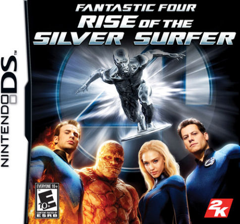 Fantastic Four: Rise of the Silver Surfer box art for Nintendo DS