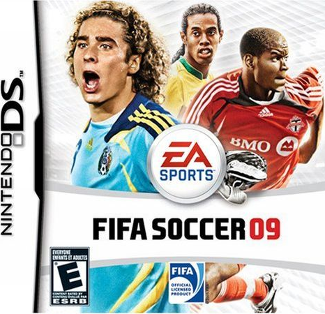 FIFA Soccer 09 box art for Nintendo DS