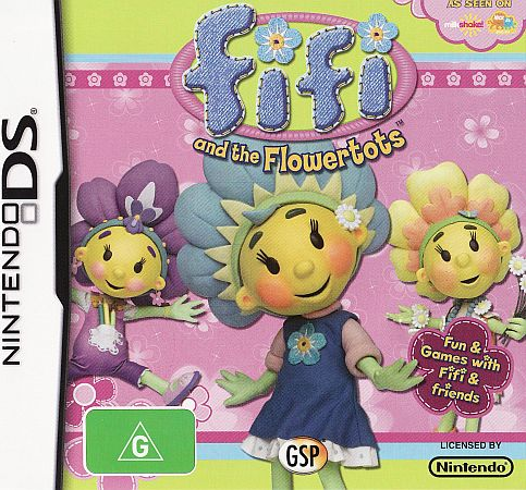 FIFI AND THE FLOWERTOTS box art for Nintendo DS