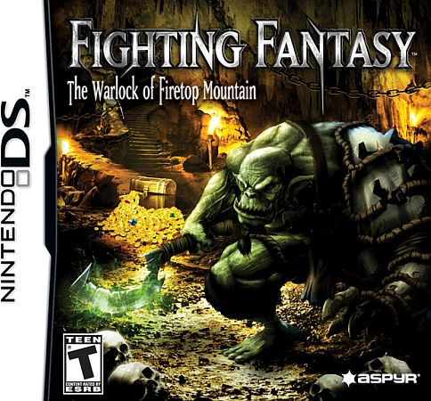 Fighting Fantasy: The Warlock of Firetop Mountain box art for Nintendo DS