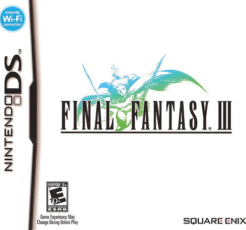 Final Fantasy III box art for Nintendo DS