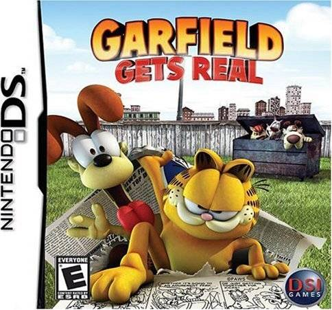 Garfield Gets Real box art for Nintendo DS