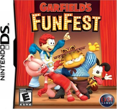 Garfield's Fun Fest box art for Nintendo DS