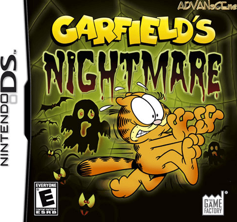Garfield's Nightmare box art for Nintendo DS