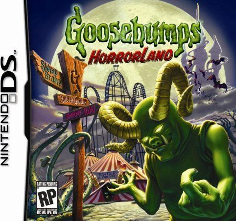 Goosebumps HorrorLand box art for Nintendo DS