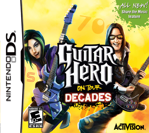 Guitar Hero On Tour Decades box art for Nintendo DS