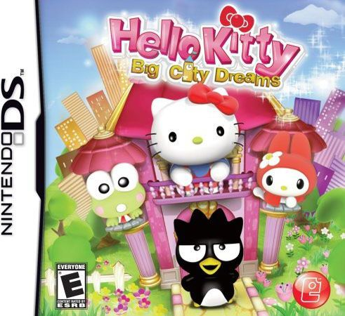 Hello Kitty Big City Dreams box art for Nintendo DS