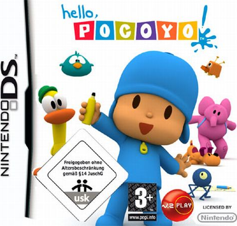 Hello Pocoyo box art for Nintendo DS