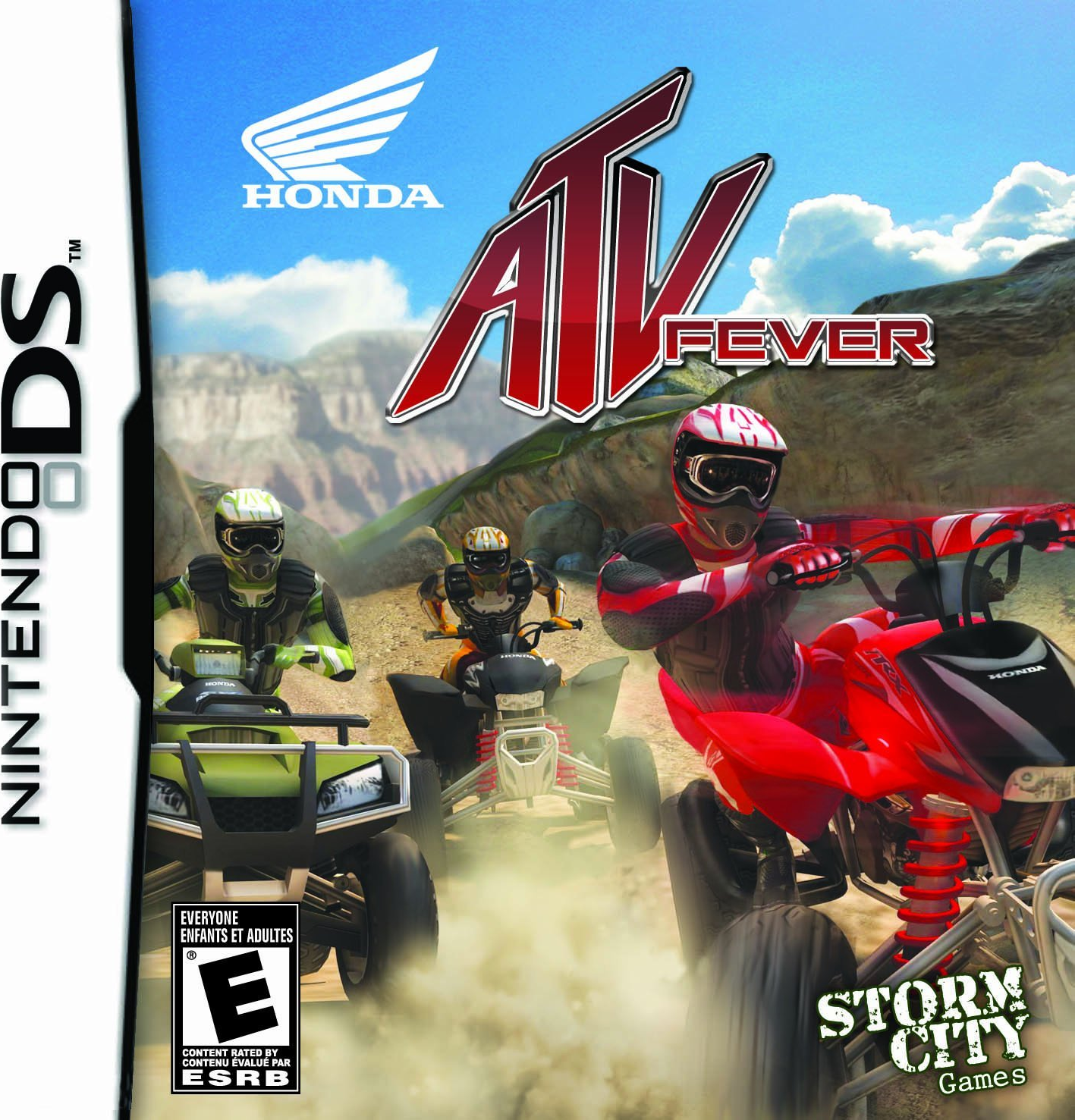 Honda ATV Fever box art for Nintendo DS