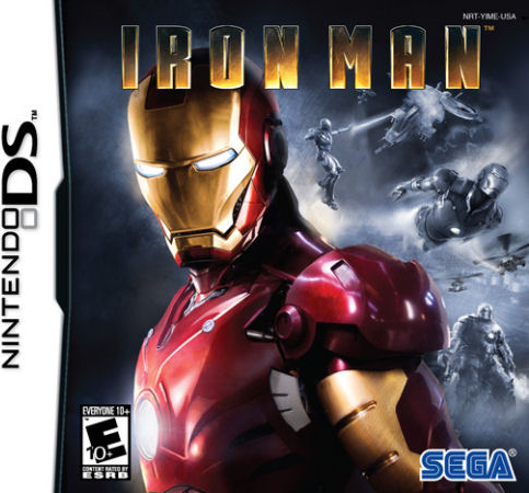 Iron Man box art for Nintendo DS