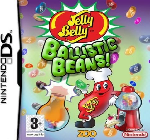 Jelly Belly Ballistic Beans box art for Nintendo DS
