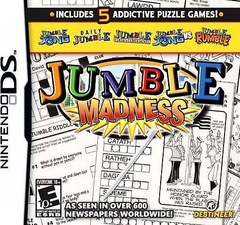 Jumble Madness box art for Nintendo DS