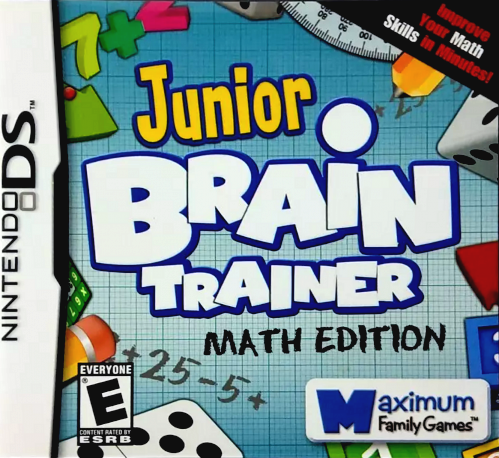 Junior Brain Trainer Maths Edition box art for Nintendo DS