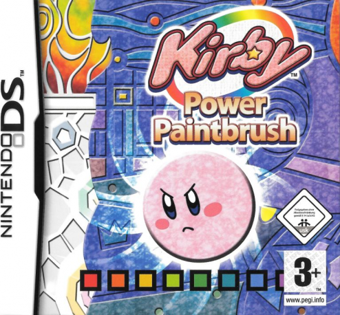 Kirby Power Paintbrush box art for Nintendo DS