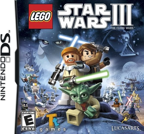 LEGO Star Wars III: The Clone Wars box art for Nintendo DS
