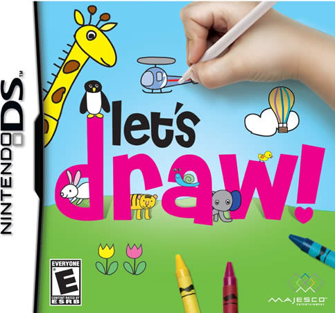 Let's Draw box art for Nintendo DS