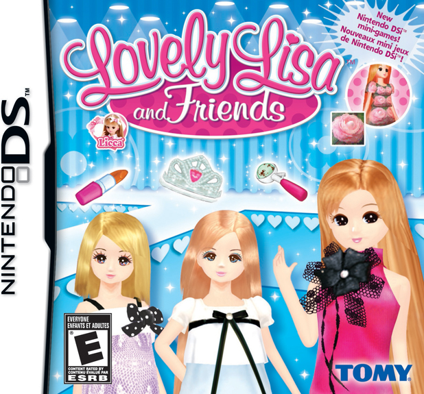 Lovely Lisa and Friends box art for Nintendo DS