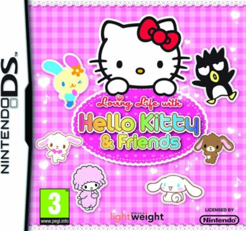 Loving Life with Hello Kitty and Friends box art for Nintendo DS