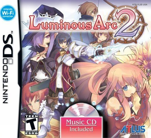 Luminous Arc 2 [Cardboard Box; Soundtrack Included] box art for Nintendo DS