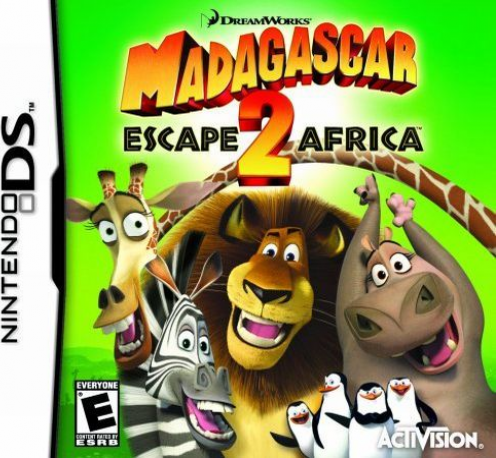 Madagascar Escape 2 Africa box art for Nintendo DS