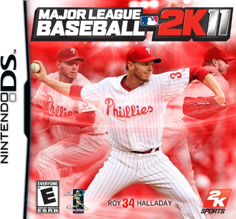 Major League Baseball 2K11 box art for Nintendo DS
