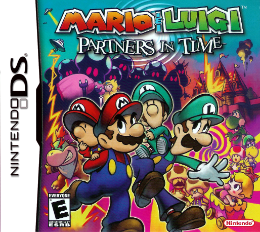 Mario & Luigi Partners In Time box art for Nintendo DS