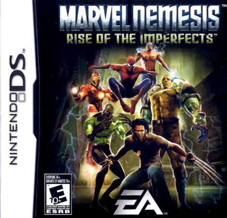 Marvel Nemesis Rise of the Imperfects box art for Nintendo DS