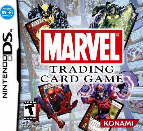 Marvel Trading Card Game box art for Nintendo DS