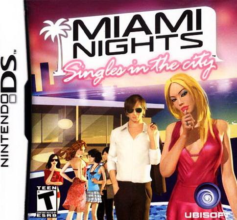 Miami Nights Singles in the City box art for Nintendo DS