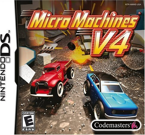 Micro Machines V4 box art for Nintendo DS