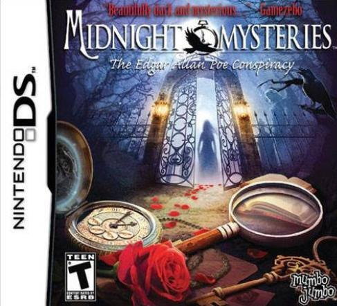 Midnight Mysteries: The Edgar Allan Poe Conspiracy box art for Nintendo DS