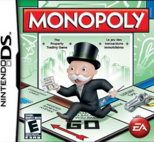 Monopoly box art for Nintendo DS