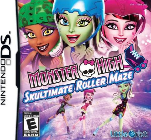 Monster High: Skultimate Roller Maze box art for Nintendo DS