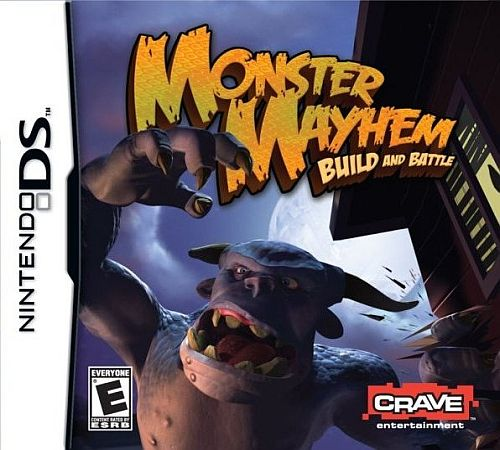 Monster Mayhem: Build and Battle box art for Nintendo DS