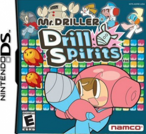 Mr Driller Drill Spirits box art for Nintendo DS