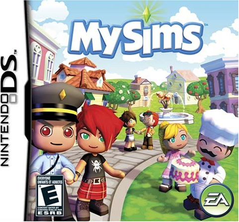 MySims box art for Nintendo DS
