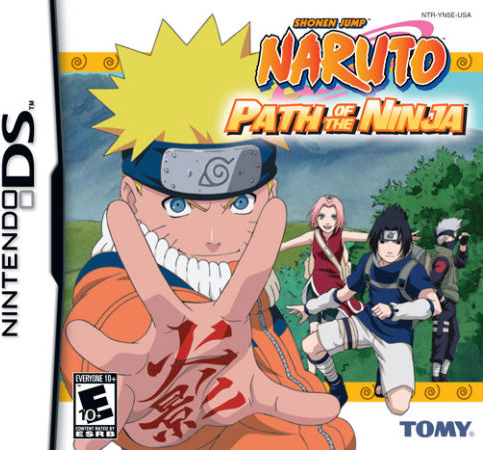 Naruto Path of The Ninja box art for Nintendo DS