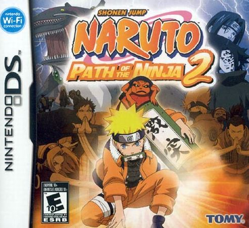 Naruto Path of the Ninja 2 box art for Nintendo DS